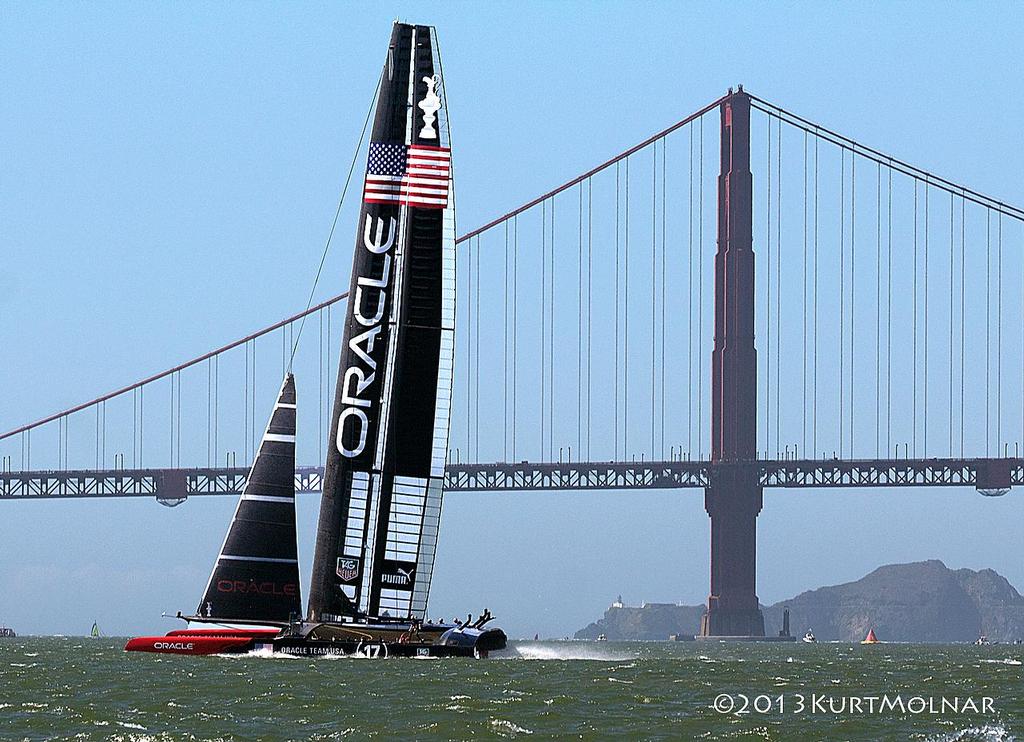 Oracle Gate1 - America’s Cup - Day 14 © Kurt Molnar